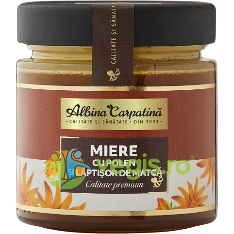 Miere cu Polen si Laptisor de Matca 270g Albina Carpatina — preț și oferte