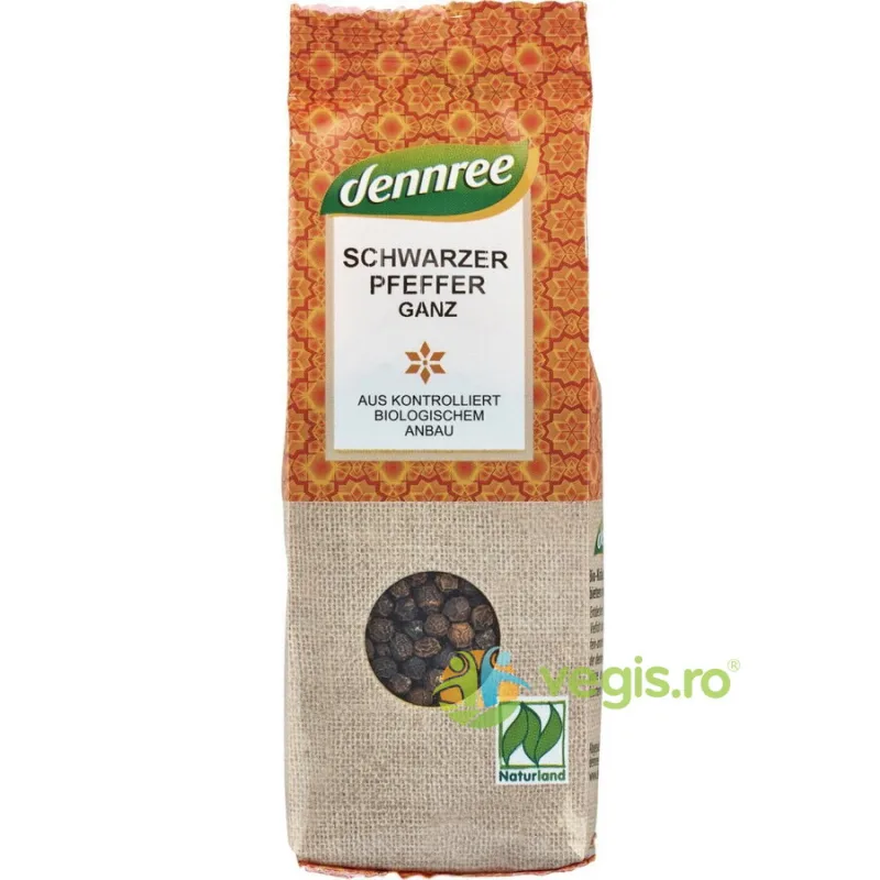 Piper Negru Boabe Ecologic/Bio 65g Dennree — preț și oferte