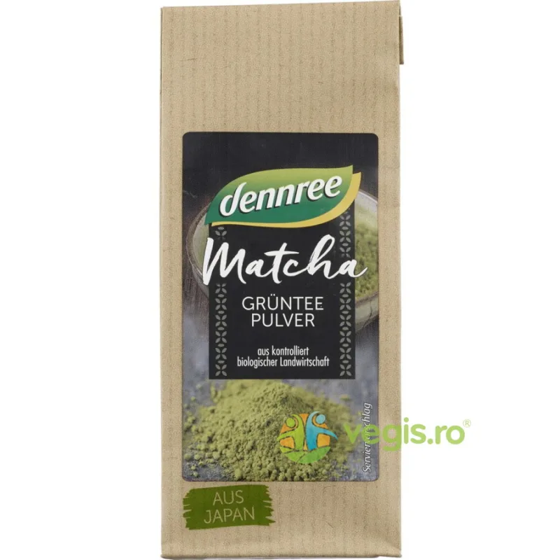 Matcha Pulbere de Ceai Verde Ecologica/Bio 30g Dennree — preț și oferte