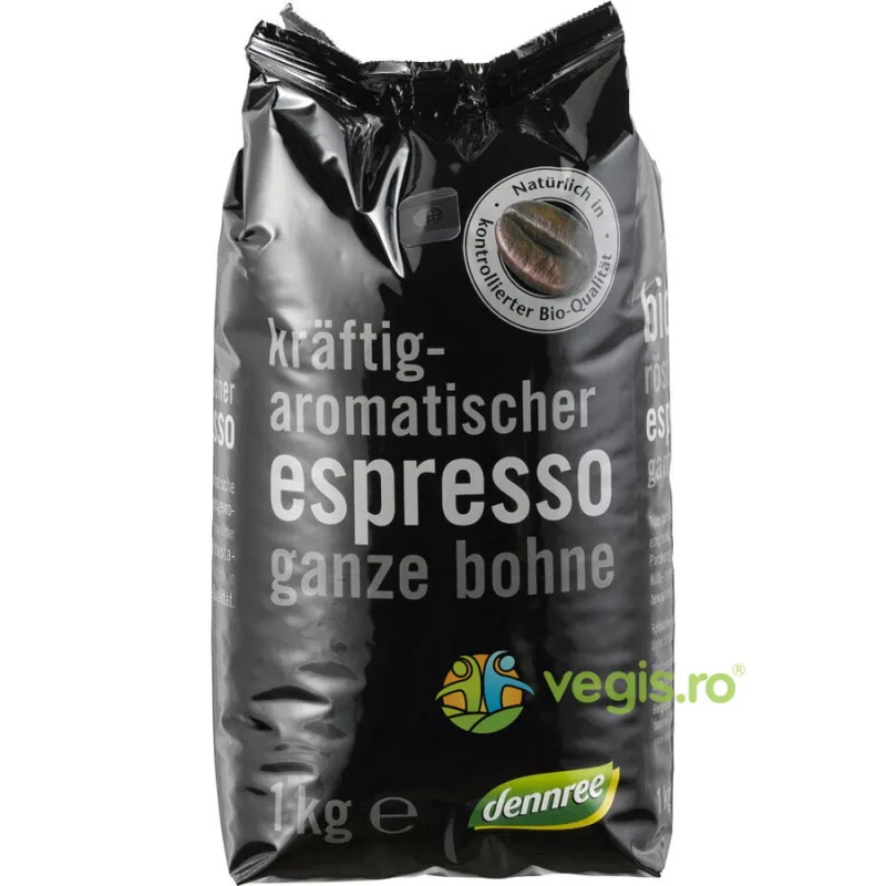 Cafea Boabe Espresso Ecologica/Bio 1kg Dennree — preț și oferte