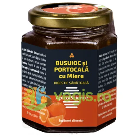 Busuioc si Portocala cu Miere 200ml APICOLSCIENCE — preț și oferte