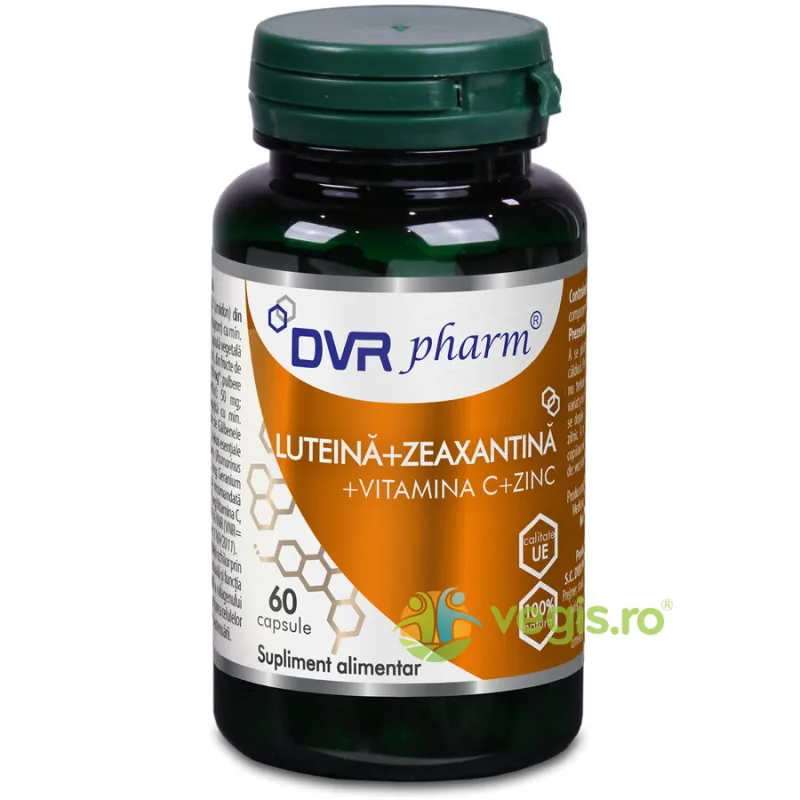 Luteina + Zeaxantina + Vitamina C + Zinc 60cps DVRPharm — preț și oferte