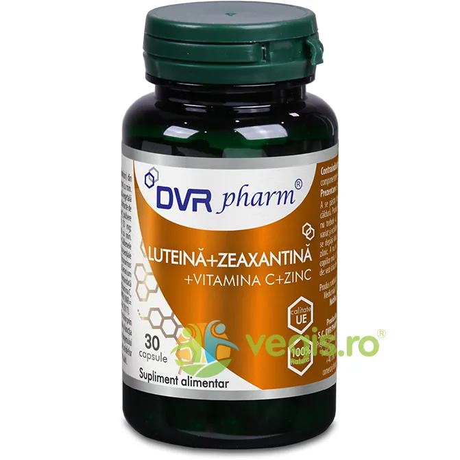Luteina + Zeaxantina + Vitamina C + Zinc 30cps DVRPharm — preț și oferte
