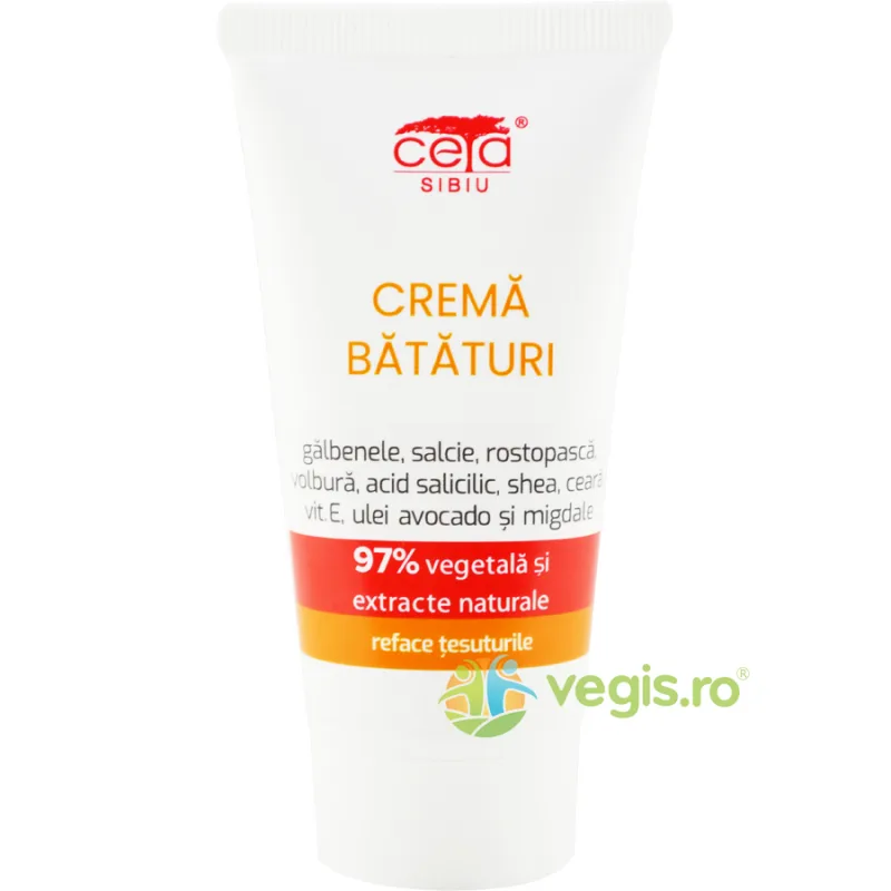 Crema pentru Bataturi cu Galbenele si Vitamina E 97% Vegetala 50ml — preț și oferte