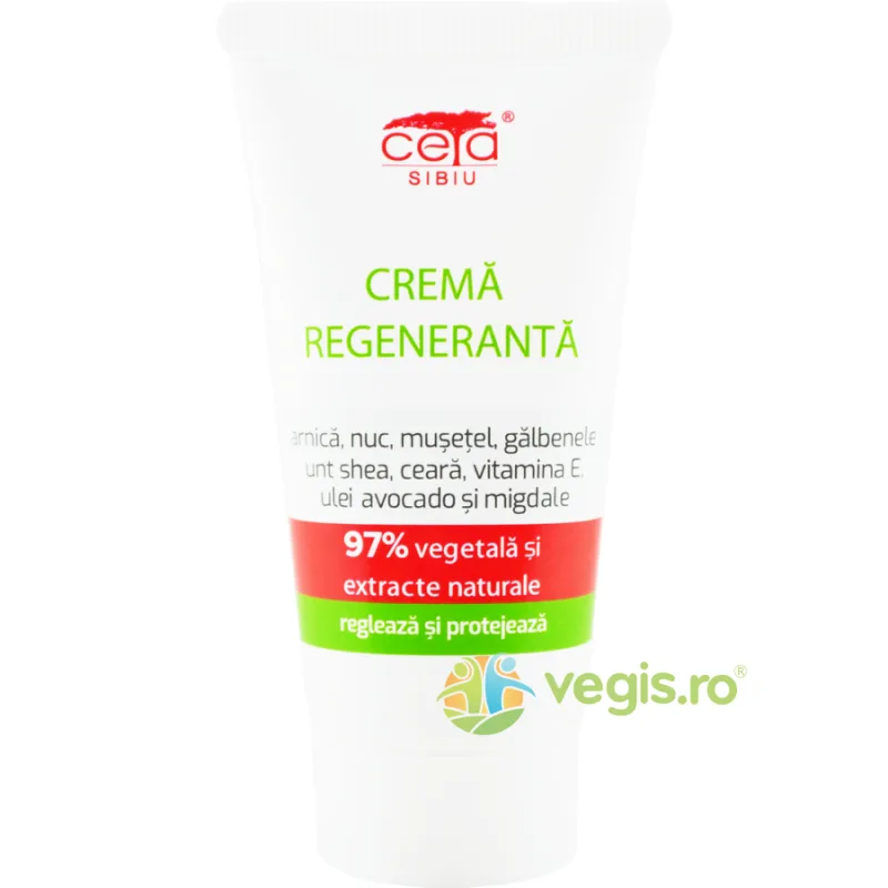 Crema Regeneranta cu Arnica si Vitamina E 97% Vegetala 50ml — preț și oferte