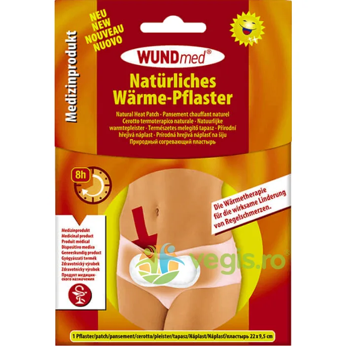 Plasture cu Efect de Incalzire Impotriva Durerilor Menstruale 22x9.5cm WUNDMED — preț și oferte