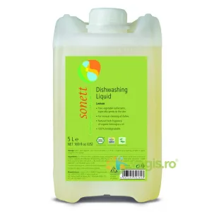 Detergent Lichid pentru Spalat Vase cu Lamaie Ecologic/Bio 5L