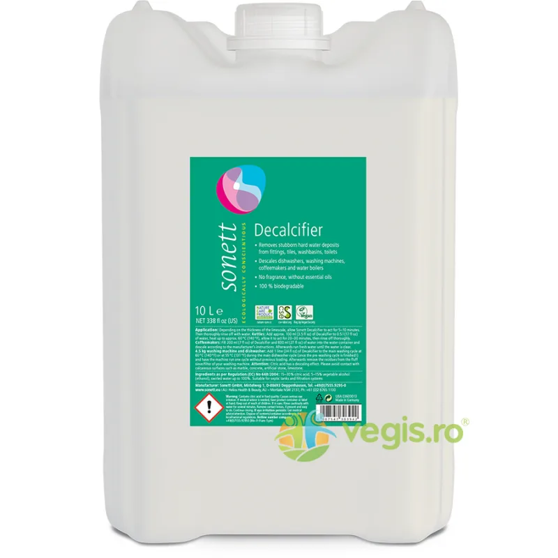 Detartrant (Anticalcar) Ecologic/Bio 10L SONETT — preț și oferte