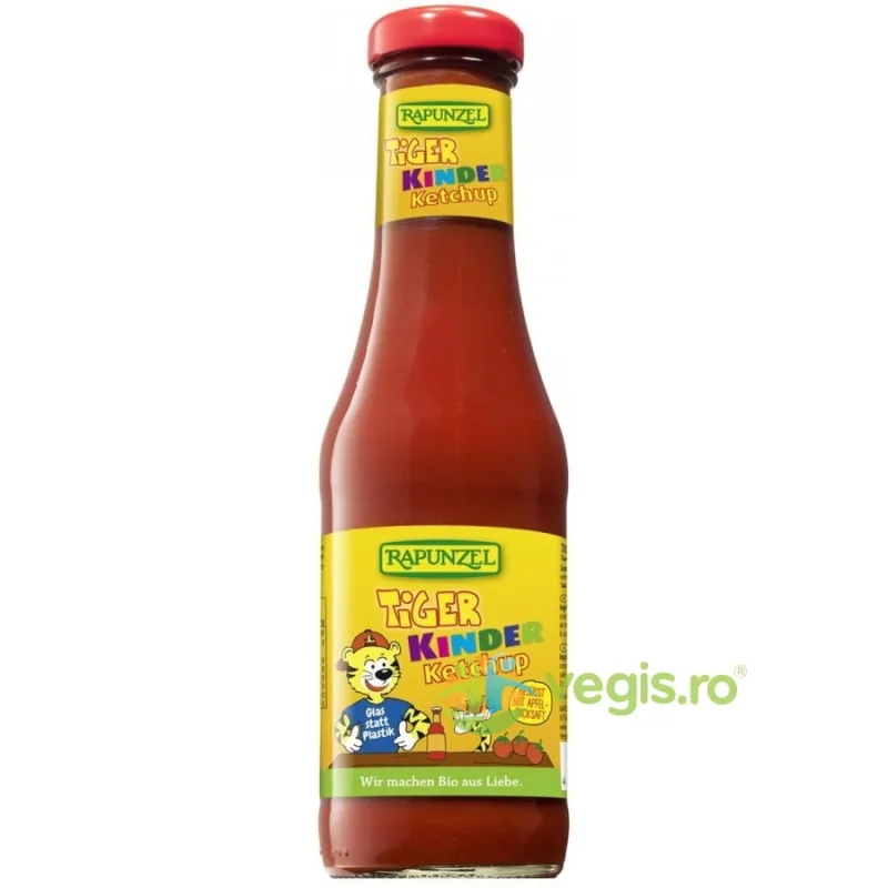 Ketchup de Tomate Indulcit cu Nectar de Mere pentru Copii Ecologic/Bio 450ml Rapunzel — preț și oferte