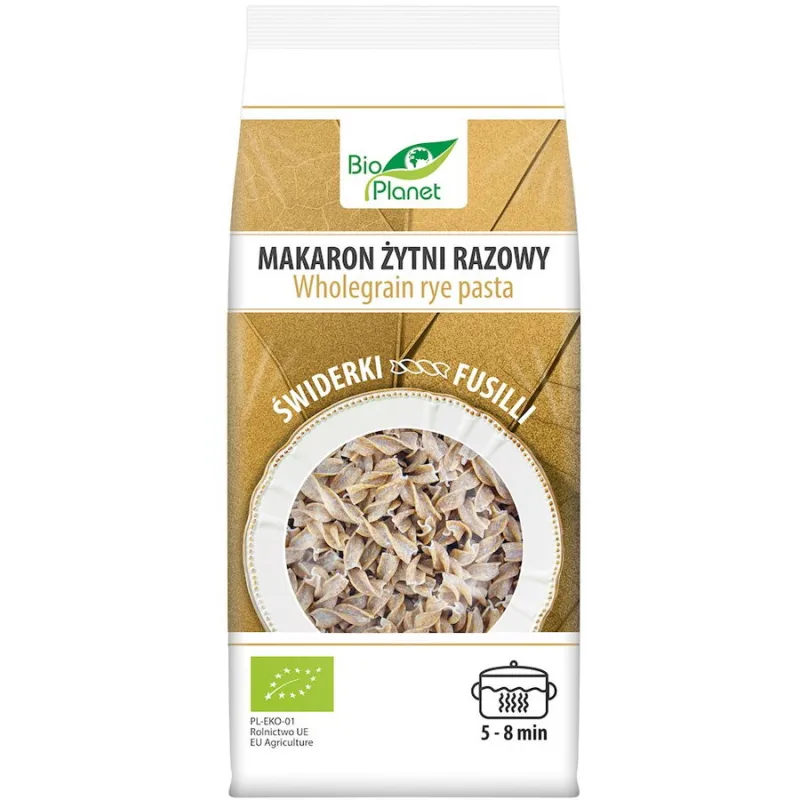 Paste (Fusilli) din Secara Integrala Ecologice/Bio 400g Bio Planet — preț și oferte