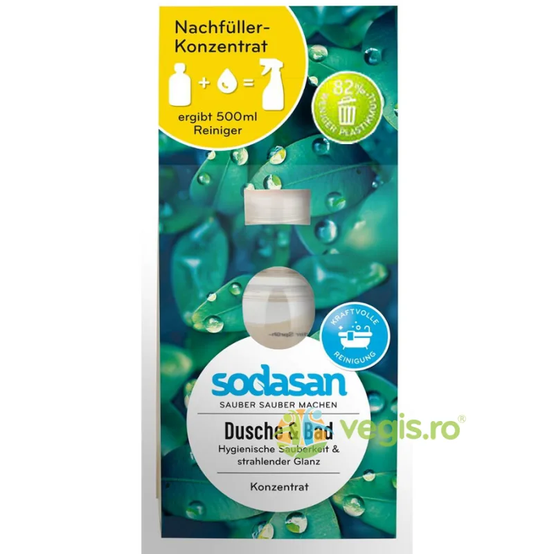 Solutie Concentrata pentru Curatat Cada si Dusul Rezerva 100ml Sodasan — preț și oferte