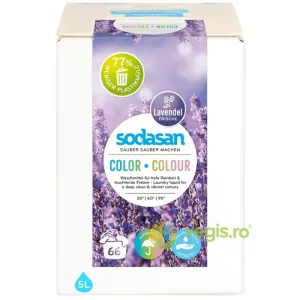 Detergent Lichid pentru Rufe Colorate cu Lavanda Bag-in-Box 5L