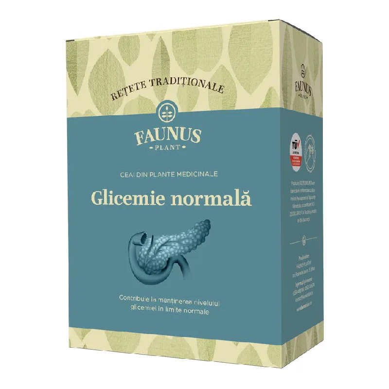 Ceai Retete Traditionale Glicemie normala, 180 g, Faunus Plant — preț și oferte