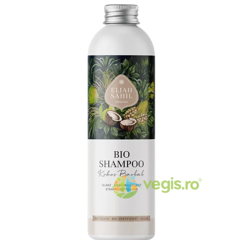 Sampon Lichid cu Cocos si Baobab Bio 230ml ELIAH SAHIL — preț și oferte