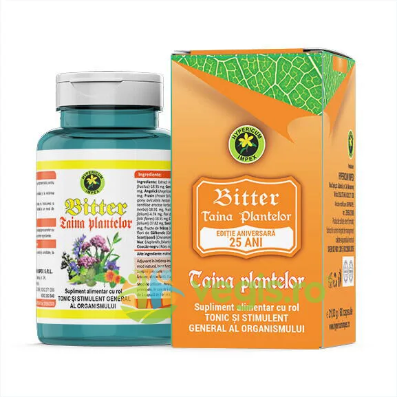 Bitter Taina Plantelor 60cps Hypericum — preț și oferte
