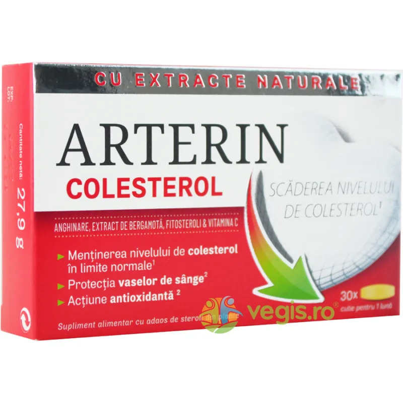 Arterin Colesterol 30cpr HIPOCRATE — preț și oferte