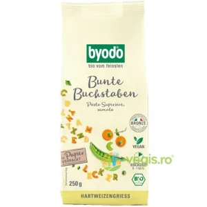 Paste Semola Litere Colorate pentru Copii Ecologice/Bio 250g