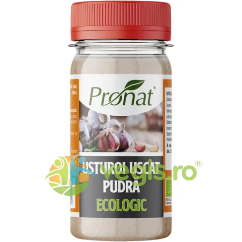 Usturoi Uscat Pudra Ecologic/Bio 60g PRONAT — preț și oferte