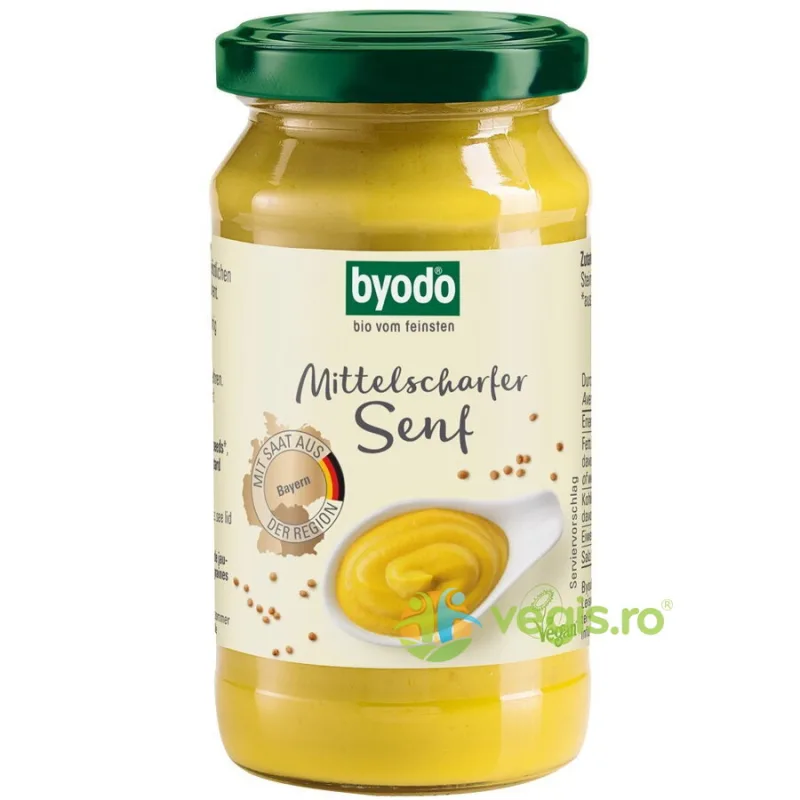 Mustar Usor Picant Ecologic/Bio 200ml BYODO — preț și oferte