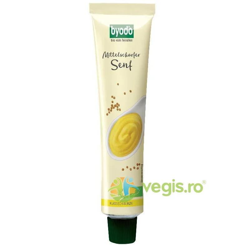 Mustar Mediu Picant in Tub Ecologic/Bio 100ml BYODO — preț și oferte