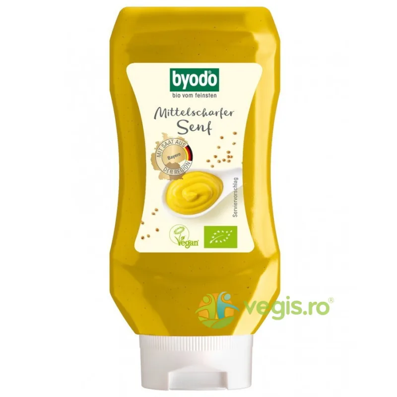 Mustar Mediu Picant Fin Ecologic/Bio 300ml BYODO — preț și oferte