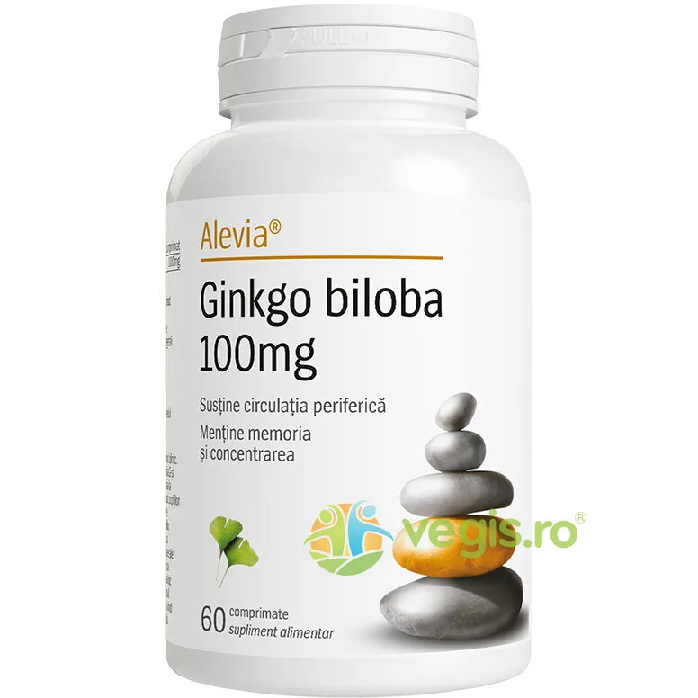 Ginkgo Biloba 100mg 60cps ALEVIA — preț și oferte