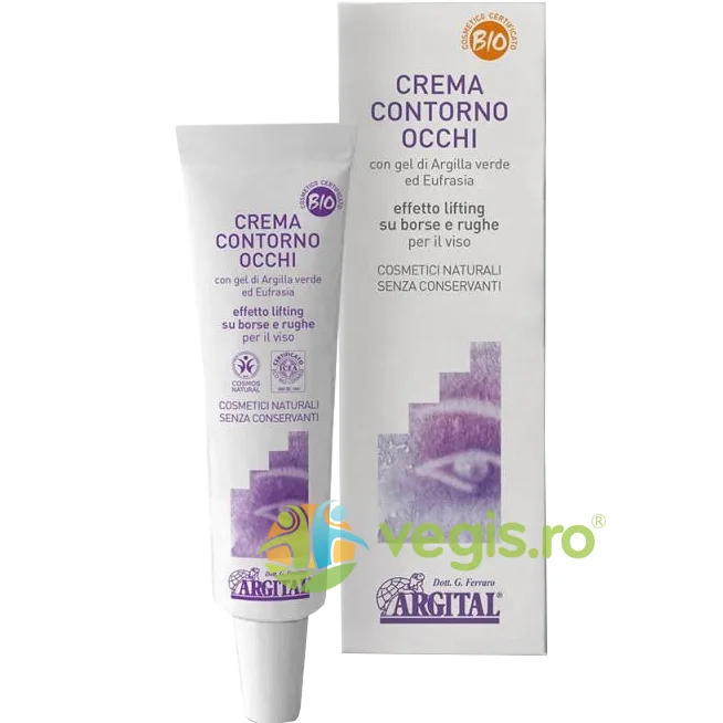Crema pentru Contur Ochi cu Gel de Argila Verde Bio 15ml — preț și oferte