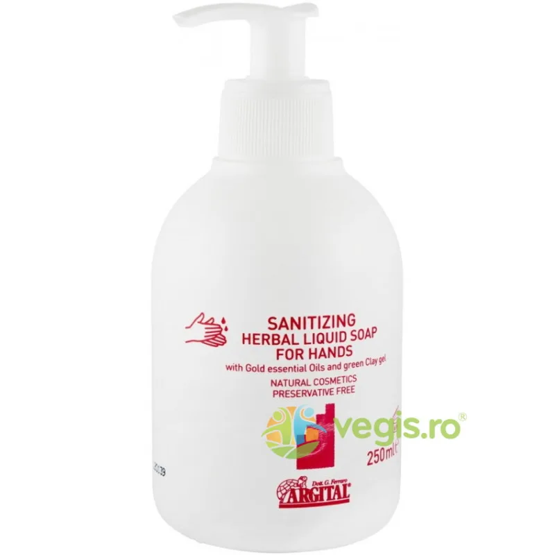 Sapun Lichid Dezinfectant pentru Maini pe Baza de Plante 250ml ARGITAL — preț și oferte