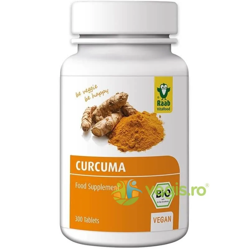 Turmeric (Curcuma) 300mg Ecologic/Bio 300tb RAAB — preț și oferte