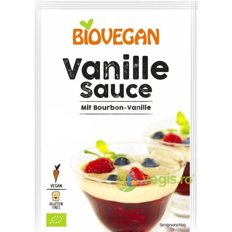 Mix pentru Crema de Vanilie Fara Gluten Ecologic/Bio 2x16g Biovegan — preț și oferte