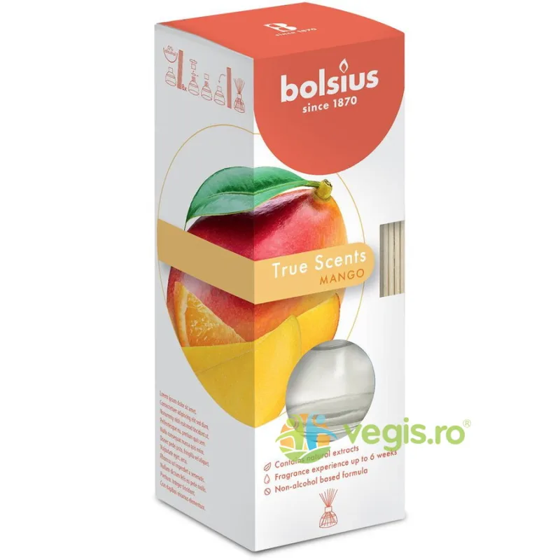 Difuzor Odorizant cu Betisoare cu Aroma de Mango 45ml BOLSIUS — preț și oferte