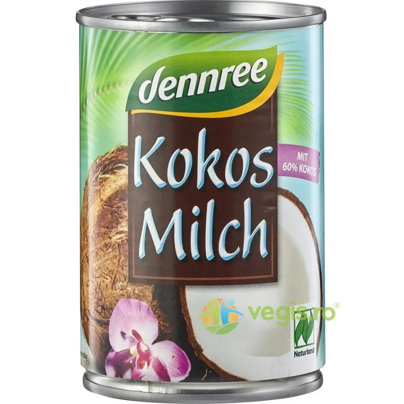 Bautura de Cocos (60%) Ecologica/Bio 400ml Dennree — preț și oferte