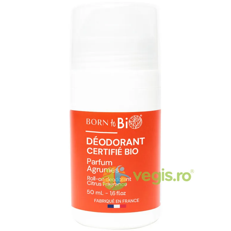 Deodorant Roll-On cu Citrice Bio 50ml BORN TO BIO — preț și oferte