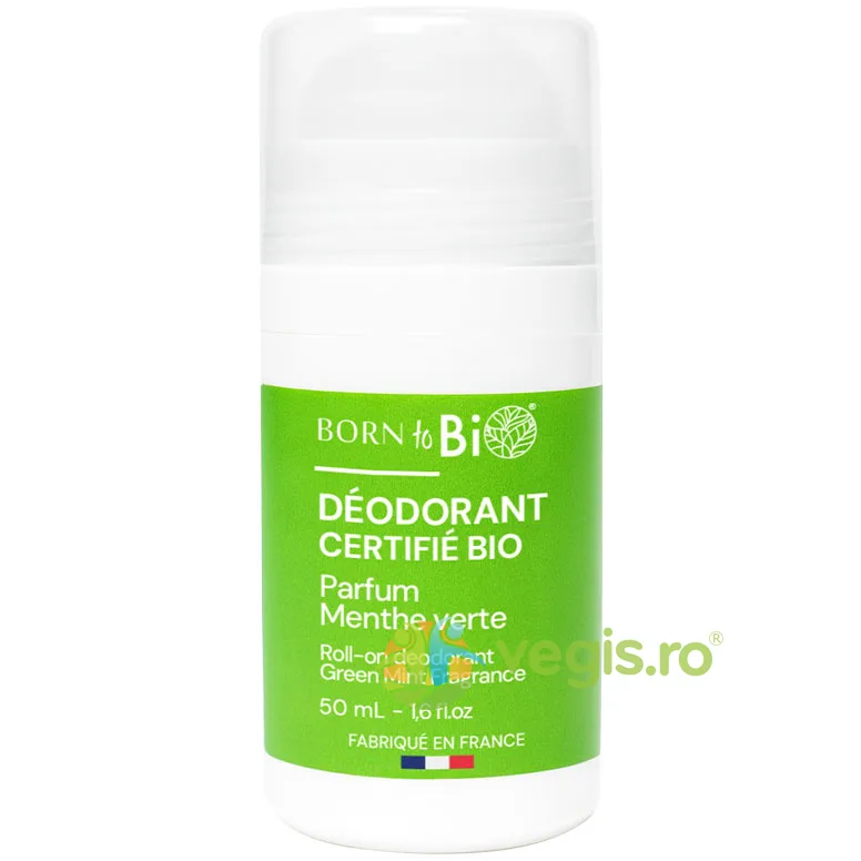 Deodorant Roll-On cu Menta Verde Bio 50ml BORN TO BIO — preț și oferte