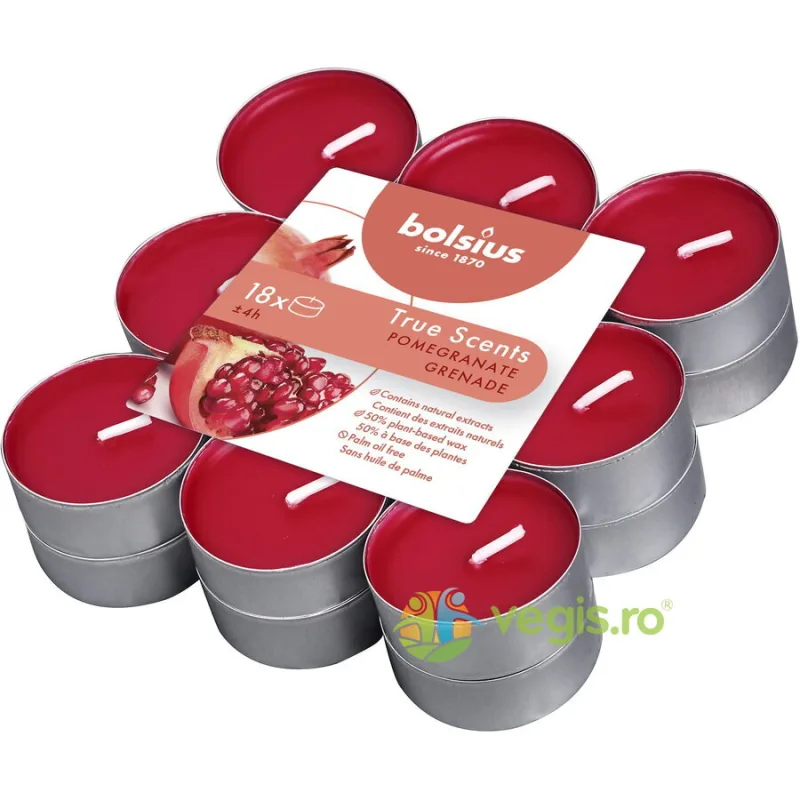 Lumanare Tip Pastila cu Aroma de Rodie 18buc BOLSIUS — preț și oferte