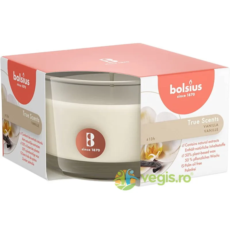 Lumanare Parfumata in Pahar Mic cu Aroma de Vanilie BOLSIUS — preț și oferte