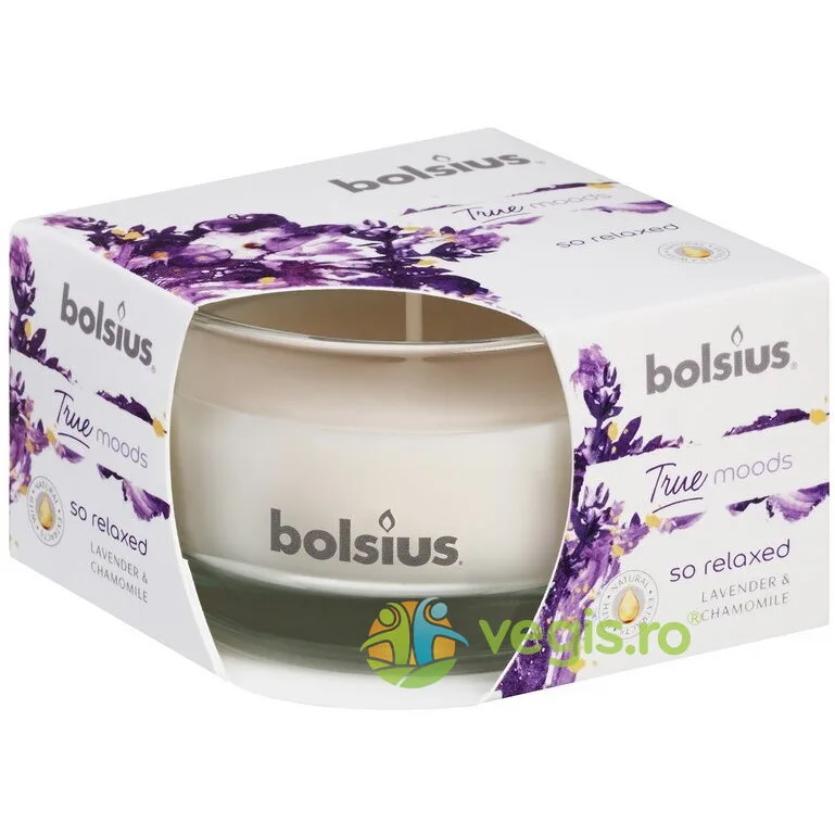 Lumanare Parfumata in Pahar Mic cu Lavanda si Musetel So Relaxed BOLSIUS — preț și oferte