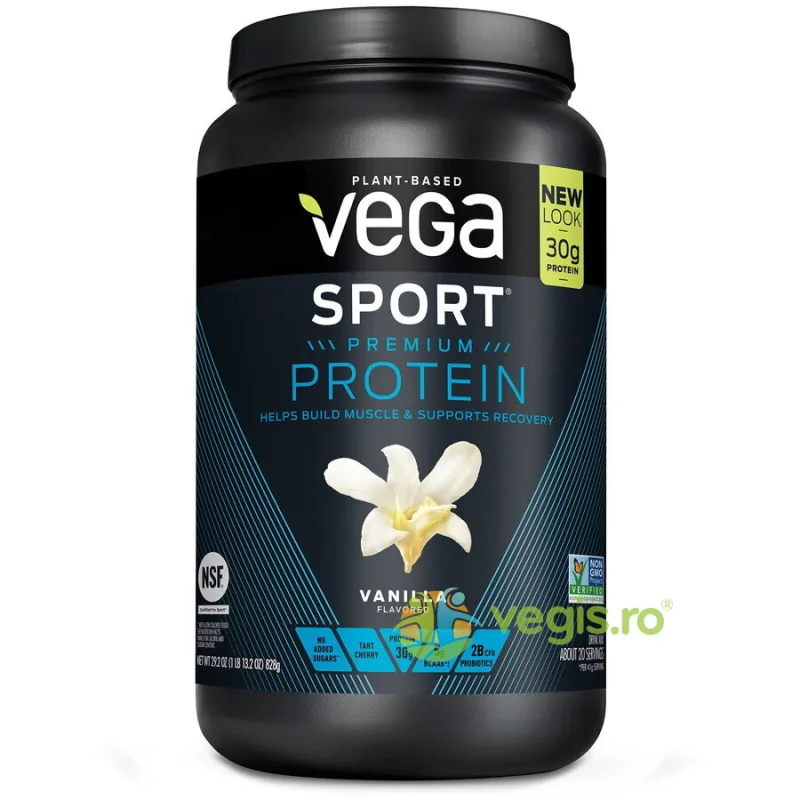 Proteina Vegetala cu Aroma de Vanilie Vega Sport Premium Protein 828g SEQUEL&nbsp;NATURALS — preț și oferte