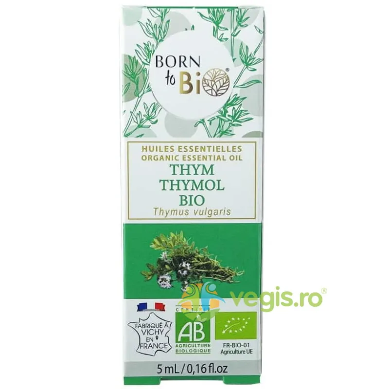Ulei Esential de Cimbru Timol Ecologic/Bio 5ml BORN TO BIO — preț și oferte