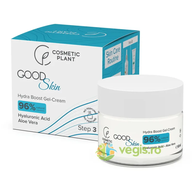 Gel Crema Hydra Boost cu Acid Hialuronic si Aloe Vera Good Skin 50ml COSMETIC PLANT — preț și oferte