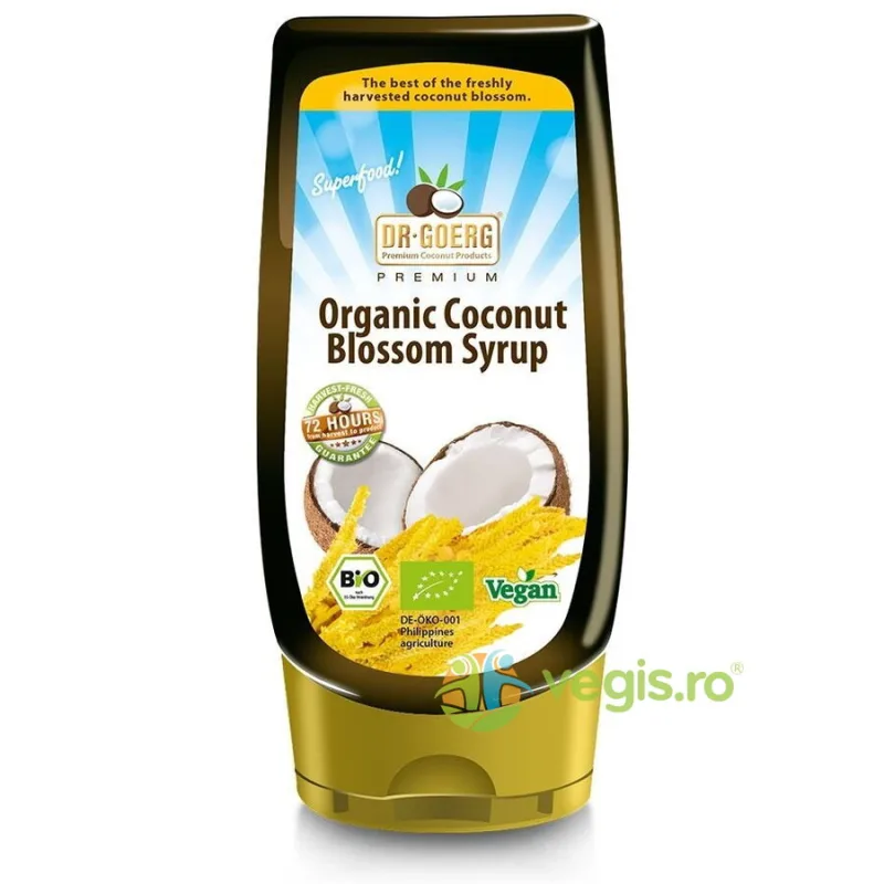 Sirop din Nectar de Flori de Cocos Ecologic/Bio 350g DR. GOERG — preț și oferte
