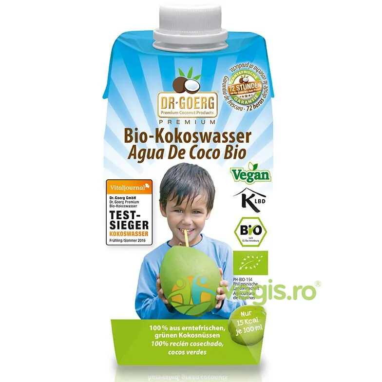 Apa de Cocos Ecologica/Bio 330ml DR. GOERG — preț și oferte