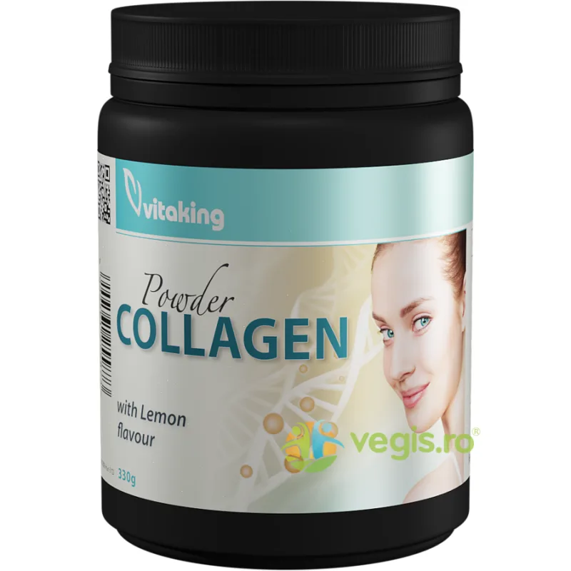 Colagen cu Vitamina C cu Gust de Lamaie 330g VITAKING — preț și oferte