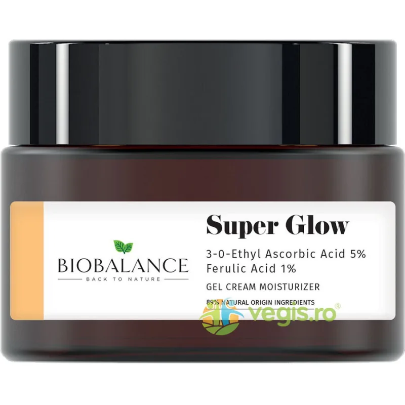 Crema-Gel Iluminatoare Antirid Impotriva Petelor Pigmentare cu Acid Ascorbic 5% + Acid Ferulic 1% Super Glow 50ml — preț și oferte