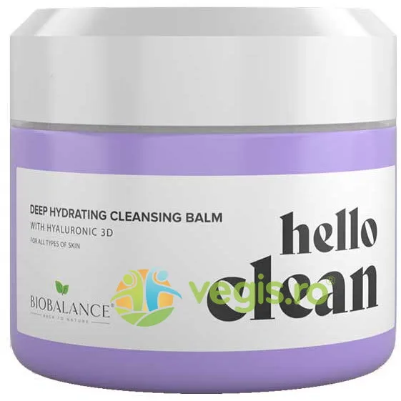 Balsam de Curatare Faciala 3 in 1 pentru Ten Normal sau Uscat cu Acid Hialuronic Hello Clean 100ml BIO BALANCE — preț și oferte