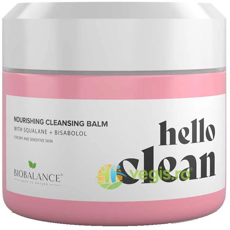 Balsam de Curatare Faciala 3in1 pentru Ten Sensibil sau cu Roseata cu Squalane si Bisabolol Hello Clean 100 ml BIO BALANCE — preț și oferte