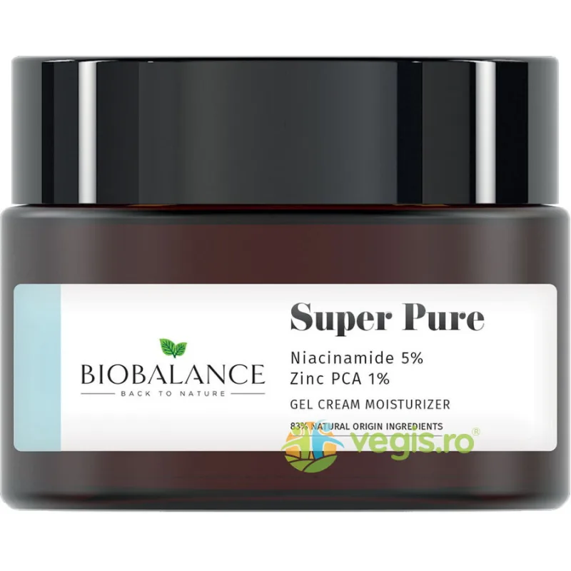 Crema-Gel Purifianta pentru Ten Gras, Acneic sau Mixt cu Niacinamide 5% + Zinc PCA 1% Super Pure 50ml — preț și oferte
