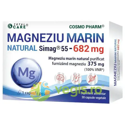 Magneziu Marin Natural Simag®55 682mg 30cps COSMO PHARM — preț și oferte
