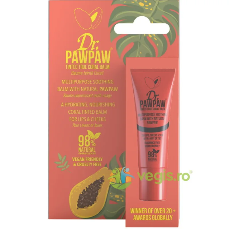 Balsam Multifunctional Nuanta True Coral 10ml DR PAWPAW — preț și oferte