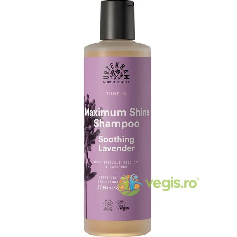 Sampon Stralucire pentru Par Normal cu Lavanda Bio 250ml URTEKRAM — preț și oferte